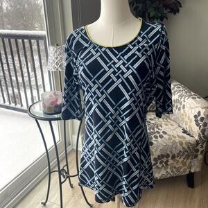 Land's End Round Neck Short Sleeve Tunic Sz ST